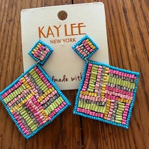 Kay Lee Colorful Beaded Earrings Handmade with ❤️